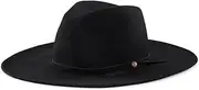 [Goorin Bros.] Goorin Brothers Women's Queen of Knives Wide Brim Fedora Hat, Black, Medium