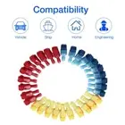 60pcs T-Tap Connectors Set Stripping Spades Wire Terminals for Home & Auto