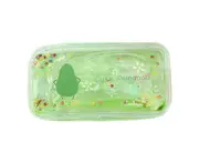 Cosmetics Bag Waterproof Fashion Cartoon Pencil Case Transparent School Pen Box for Home-B