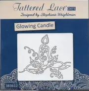 TATTERED LACE Cutting Die - GLOWING CANDLE - Christmas
