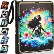 KarlyPro Binder Compatible with Lorcana Cards 990 Pockets Collectible Card Holder for Sports Cards and other TCG Trading Cards with 55 Sleeves(LOR-2)