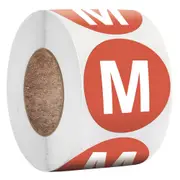 M Colorful Round Clothing Size Label Stickers 1 Inch/500pcs for clothing Shoes Hat Underwear Bra Tags