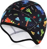 [Fadcaer] Kids Winter Skull Cap, Cycling Hat Under Helmet Thermal Helmet Liner, Windproof Bike Skull Cap Warm Hat Beanie for Outdoor Sports Running Skiing Riding Skating