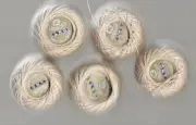 Five O.N.T. Vintage Light Tan Size 20 Mercerized Crochet