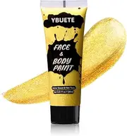 YBUETE Golden Face Body Paint Set, Professional Paint Set for Halloween Cosplay Costume Party, Full-coverage Multi-Color Cream Makeup Blendable Set for Adults Halloween Cosplay SFX Makeup Paint
