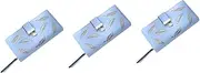 [WRITWAA] 3pcs Large Capacity Card Holder Women Wallet Snap Closure Clutch Purse Holder Purse