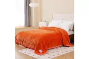 Bedding King Super Soft 4kg Queen/King Mink Blanket - Golden Sunset