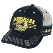 Landshark Lager Logo Distressed Adjustable Hat Blue