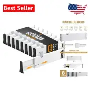 8 Pack Adjustable Drawer Dividers - Organizers for Bedroom, Kitchen, Office