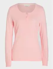 BNWT PETER ALEXANDER PINK HENLEY PYJAMA TOP SIZE XL
