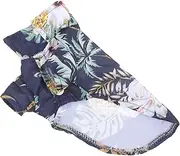 BELLIFFY Hawaiian Dog Shirt for Summer Breathable Stylish Pet T Shirt Comfortable Lightweight XL Coconut Tree Pattern