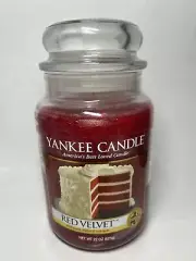 Yankee Candle Red Velvet Large Jar - Classic Label - NEW 22 Oz