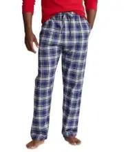 NWT Polo Ralph Lauren Plaid Men Lounge Pants Flannel Pajama Pants Blue Red S