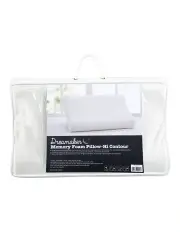 [Dreamaker] Contoured Pincore Memory Foam Pillow 60x40cm in White