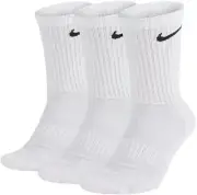 Nike Men's Cushioned Crew Socks 3-Pack - White