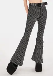[Jawbreaker] Pinstripe Bell Bottom Pants