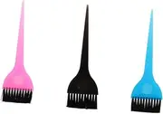 LALADEFIEE 6pcs Hair Coloring Brush Hair Dyeing Tools for Easy DIY Tinting Professional Hairdressing Supplies Black Blue and Pink for Home Barbershop Use