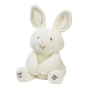Phoebe The Singing Bunny Stuffed Animal, Animated Plush Toy With Ears That Move, Interactive And Repeating Rabbit Doll