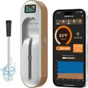 Wireless Meat Thermometer Digital, Instant Read, Long Bluetooth Range, Alarm,...