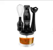 200 Watt Hand Blender & Food Processor With Balloon Whisk 2 Speed Button Dishwas