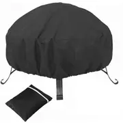 Round Fire Pit Waterproof Cover - 210D
