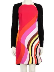 Abstract Knee Length Dress