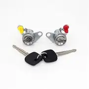 2pcs Front Left Right Door Lock Barrel Cylinder, for Toyota, for Corolla, AE110 1996-2002 car Door Lock