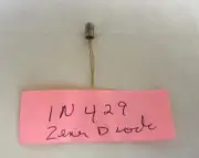 One Unbranded 1N429 Zener Diode 6.2v NOS
