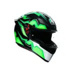 任我行騎士部品 AGV K1 KRIPTON 黑/綠 全罩安全帽 單鏡片 輕量化 通風 K-1