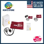 Manual Blood Pressure Monitor with Burgundy Cuff, 34-50 cm - Reliable & Portable