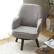 Doshisha EKKC-GY Single Seat Sofa, Rotating for Easier Standing and Sitting, Light Gray, Width 24.4 x Depth 24.8 x Height 30.7 inches (62 x 63 x 78 cm), Seat Height 13.8 inches (35 cm), Folding