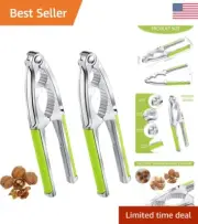 Walnut Nutcracker Tools - Metal Nut Shell Breakers - Non-slip Handle - Set of 2