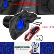 12V Car Cigarette Lighter Socket Female Power Adapter Plug Outlet with Cover LED