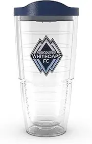 Tervis MLS Vancouver Whitecaps FC - Primary Logo Made in USA Double Walled Insulated Tumbler Travel Cup Keeps Drinks Cold & Hot, 24oz, Classic