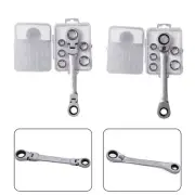 High Quality Chrome Vanadium Steel Ratchet Combination Spanner Set Strong Grip