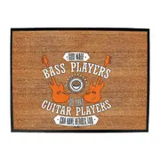 God Made Bass Players Guitar Music - Funny Novelty Doormat Man Cave Floor mat