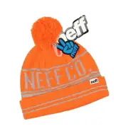NEFF Pom Reflective Beanie Unisex Hat Winter Head Wear