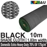 70% UV BLACK Shadecloth 1.83m x 15m Domestic Heavy Duty Shade Cloth 1.83 x 15m
