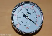 Analog Deep Vacuum Gauge Size:2.5"SS Case 1/8"NPT 0-30"Hg Workshop Line Pressure