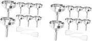 2 Sets Metal Funnel Fan Oil Bottle Refillable Perfume Small Funnel Clear Drinks Carrier Mini Spray Bottle Oil Diffuser Juice Pump Fragrance Lip Gloss Tubes Pumps Aluminum Oxide
