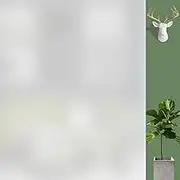 DARUITE Frosted Window Film, Static Cling Without Glue Anti-UV, Opaque Privacy Film for Glass Windows, Ideal for Home, Office, Bathroom, Kitchen, School(30x200 cm)