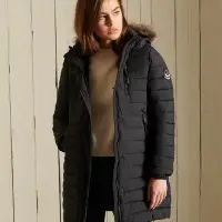 在飛比找Yahoo奇摩購物中心優惠-SUPERDRY 女裝 長袖 保暖外套 SUPER FUJI