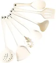 7 PCS Khaki Silicone Kitchen Utensil Set - Non-Stick, Heat Resistant Kitchen Tools, Food-Grade Durable Silicone Cookware for Home Essentials, Apartment Essentials & Kitchen Decor