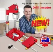 Locator Woodworking Drill Hole Guide Jig Punch Tool Drilling Kit Adjustable 20GY