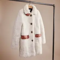 在飛比找PopChill優惠-[二手] Coach Shearling Coat 羊毛外套