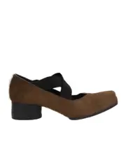 square-toed ballet shoes 40 Brown