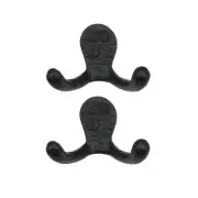Iron Valley - Double Coat Hook (2 Pack) - Solid Cast Iron