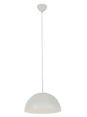 Domo 1 Light Large Pendant In White