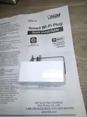 FEIT ELECTRIC Indoor Smart Plug Wi-Fi Single Outlet Wall Plug Night Light #1265