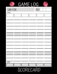 在飛比找博客來優惠-Game Log Scorecard: Blank Scor
